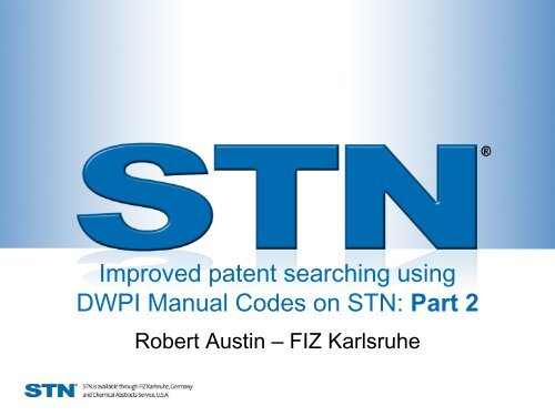 DWPI Manual Codes - Part 2 - STN International