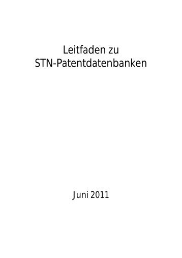 Leitfaden zu STN-Patentdatenbanken - FIZ Karlsruhe