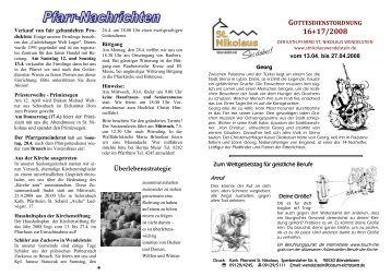 Überlebensstrategie - St. Nikolaus Wendelstein