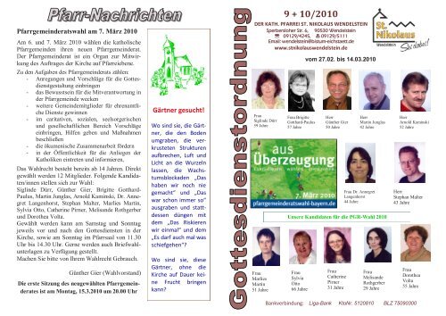 Gärtner gesucht! St. Nikolaus Wendelstein