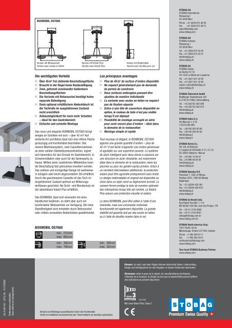 BOXMOBIL OS7000 - Stobag