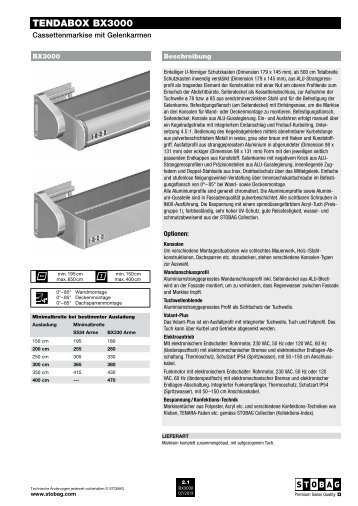 TENDABOX BX3000 - Stobag