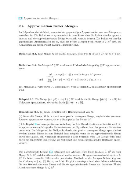 Die asymptotische Verteilung des Likelihood-Quotienten-Tests für ...