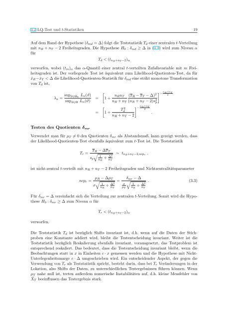 Die asymptotische Verteilung des Likelihood-Quotienten-Tests für ...