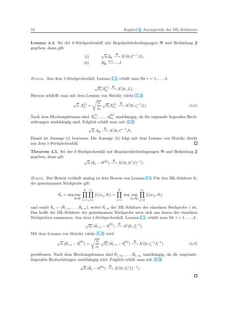 Die asymptotische Verteilung des Likelihood-Quotienten-Tests für ...