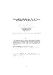 Optimal Regularization for Ill-Posed Problems in ... - ResearchGate