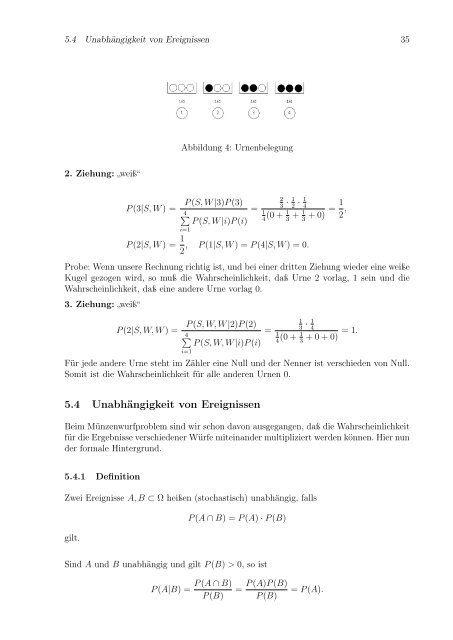 EinfÃ¼hrung in die Stochastik, Prof. Lerche - Abteilung fÃ¼r ...