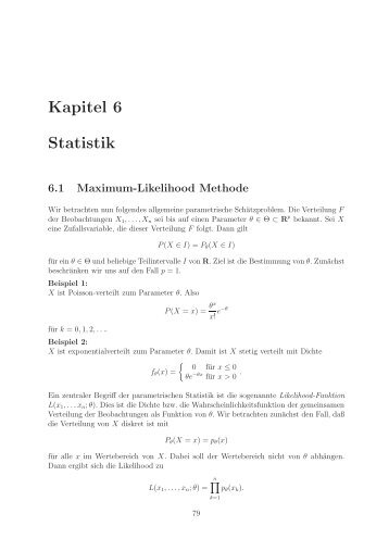 Kapitel 6 Statistik