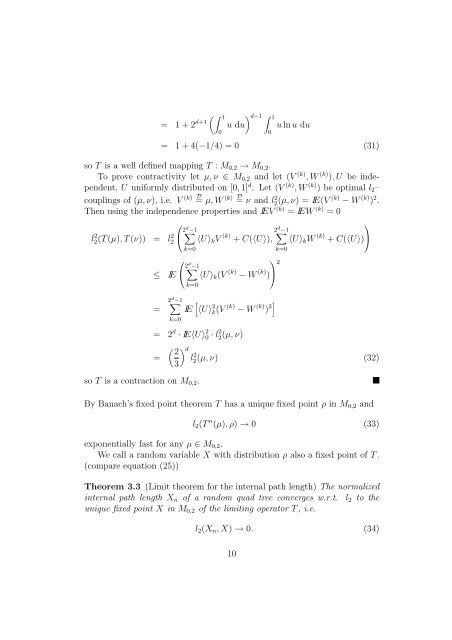 On the Internal Path Length of dâdimensional Quad Trees