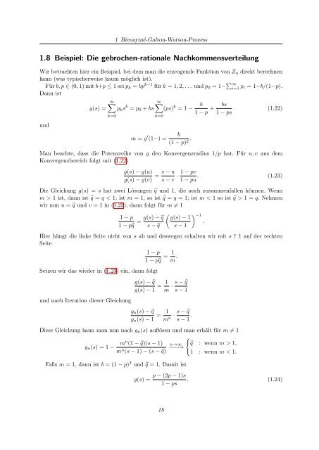 Stochastische Populationsmodelle - Abteilung fÃ¼r Mathematische ...