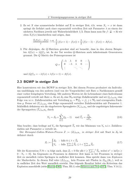 Stochastische Populationsmodelle - Abteilung fÃ¼r Mathematische ...