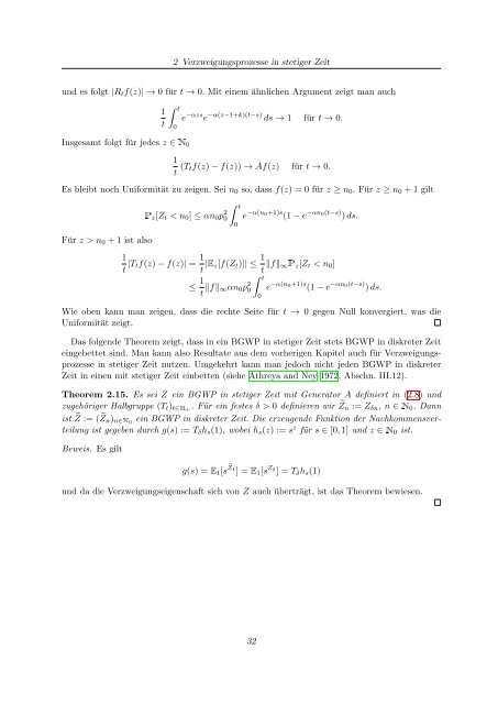 Stochastische Populationsmodelle - Abteilung fÃ¼r Mathematische ...