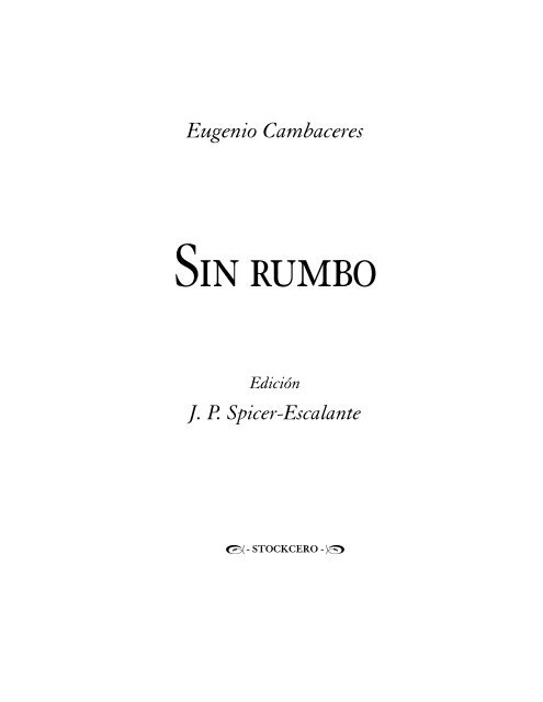 Eugenio Cambaceres - Stockcero