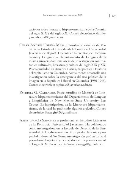 La novela ecuatoriana - Stockcero
