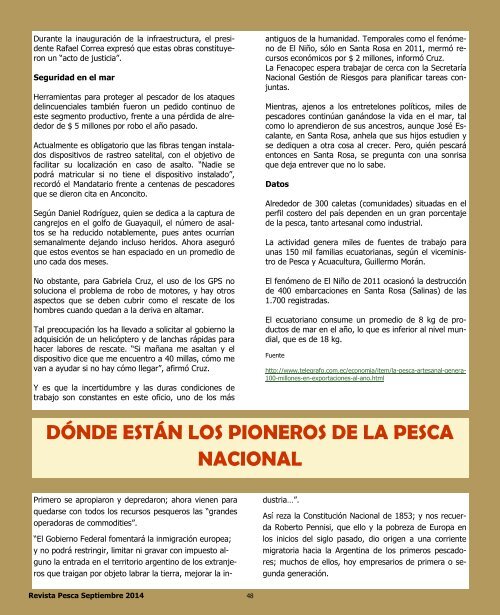 Revista Pesca septiembre 2014