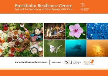 Download centre brochure - Stockholm Resilience Centre