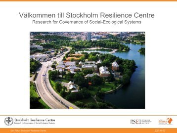 F1 Carl Folke del 1 - Stockholm Resilience Centre