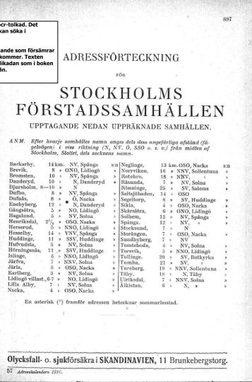 AdressfÃ¶rteckning fÃ¶r Stockholms fÃ¶rstÃ¤der A-G