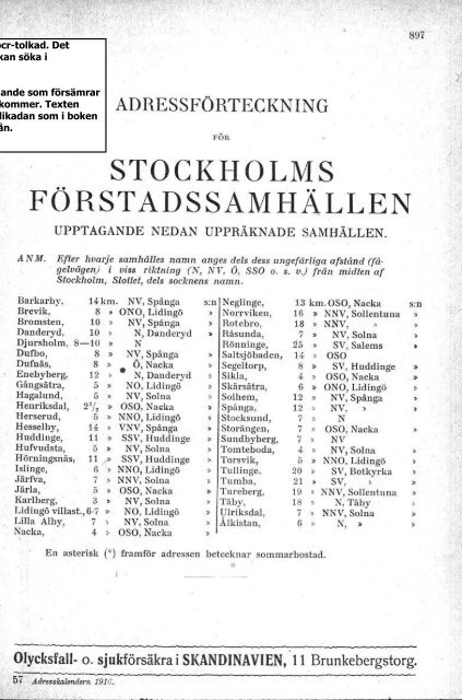 AdressfÃ¶rteckning fÃ¶r Stockholms fÃ¶rstÃ¤der A-G