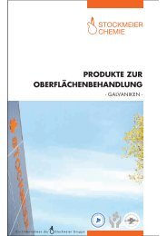 produkte zur oberflÃ¤chenbehandlung - STOCKMEIER Chemie