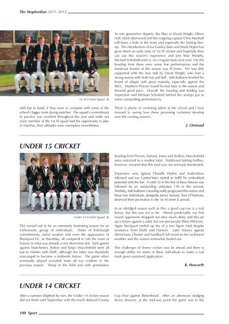 Download the 2011-2012 Stopfordian (pdf) - Stockport Grammar ...