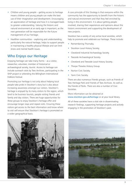 Heritage Strategy - Stockton-on-Tees Borough Council