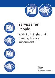 Services for People - Stockton-on-Tees Borough Council