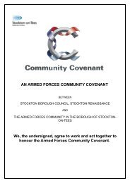 Stockton Community Covenant document - Stockton-on-Tees ...
