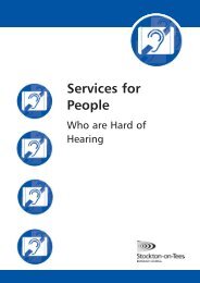 Services for People - Stockton-on-Tees Borough Council