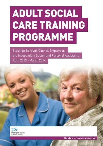 View adult social care training courses - Stockton-on-Tees Borough ...