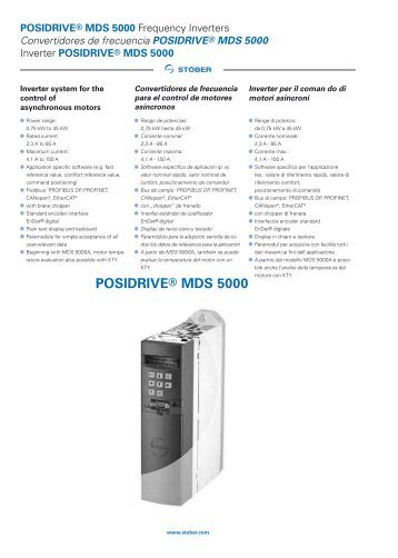 posidriveÂ® mds 5000 - STÃBER ANTRIEBSTECHNIK GmbH + Co. KG