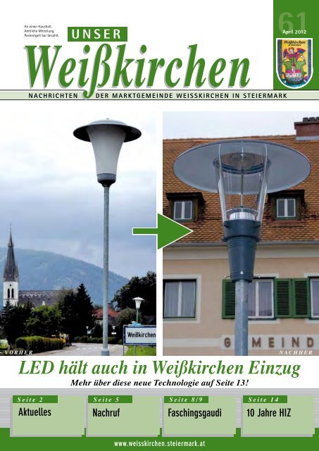 Ausgabe Weikirchner Zeitung bei der Frauenbewegung Weikirchen fr Mhldorftreffen in Weikirchen. Brgermeister TREFFPUNKT - Marktgemeinde Weikirchen