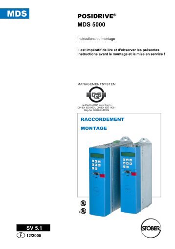 posidriveÂ® mds 5000 - STÃBER ANTRIEBSTECHNIK GmbH + Co. KG