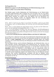 Stellungnahme des Bündnisses zum Rektorinterview, 27.08.2014