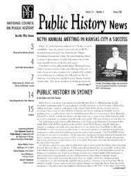 Vol. 25 No. 3 Spring 2005 - National Council on Public History