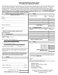 Travel Reimbursement Form