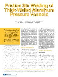 Friction Stir Welding of Thick-Walled Aluminum Pressure Vessels ...