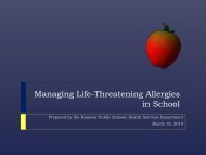 Managing Life-Threatening Allergies in School - Hanover Public ...