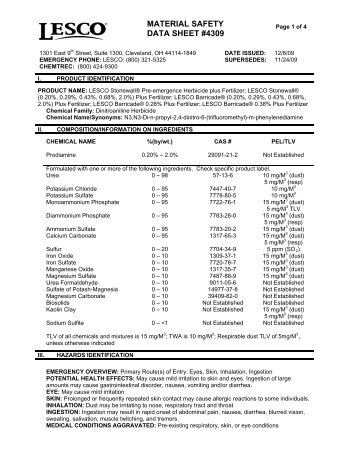 Lesco Stonewall Pre-Emergence Herbicide plus Fertilizer