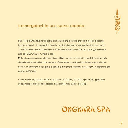 Scopri il mondo Ongkara Spa! - Ãªtre belle