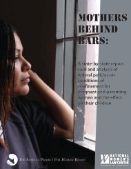 Mothers Behind Bars: - National Women's Law Center