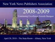 Awards Presentation - PDF - New York News Publishers Association