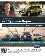 Ford Gewerbewochen 2014 Flyer