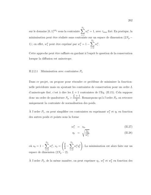 université de montréal développement de la méthode des ...