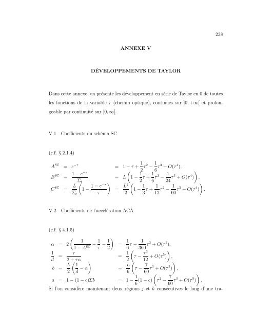 université de montréal développement de la méthode des ...