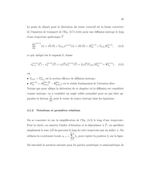 université de montréal développement de la méthode des ...