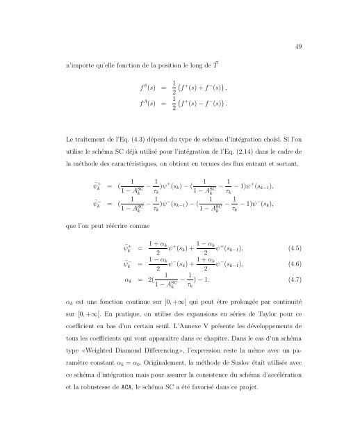 université de montréal développement de la méthode des ...