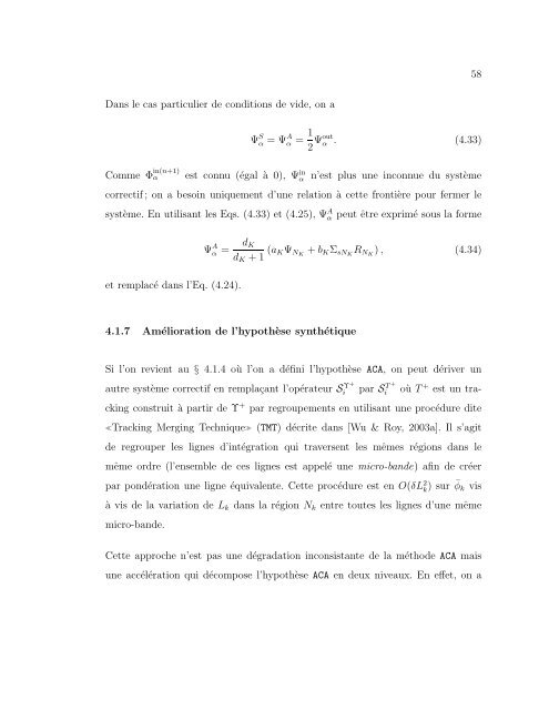 université de montréal développement de la méthode des ...