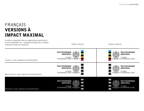 Guide de marque - École Polytechnique de Montréal