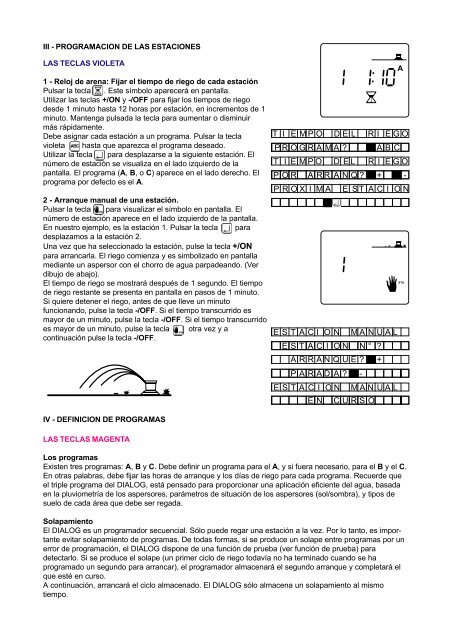 RAIN BIRD SERIE DIALOG - Rain Bird IbÃ©rica